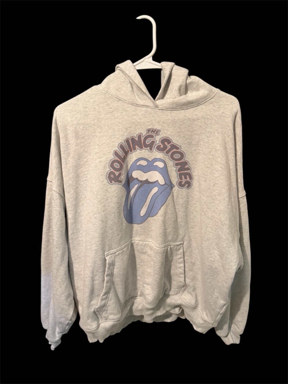 American Eagle Rolling Stones Graphic Hoodie - Light Gray